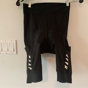 MAAP Black Training Shorts Cycling Bike Biking Mens Medium M Leg Pockets